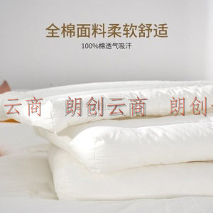 艾维（I-WILL） 全棉枕头 可水洗成人 适软枕芯 学生低枕 一对拍2 全棉柔软低枕 单只装 48*74cm