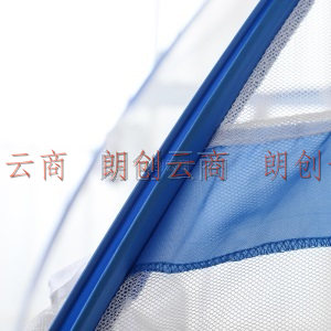 迎馨 免安装蒙古包有底蚊帐 防蚊布可折叠钢丝免安装魔术蚊帐 蓝色 1.5米