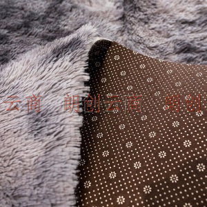 艾薇长绒毛满铺地毯客厅沙发地毯卧室床边毯飘窗垫毯70*160cm灰