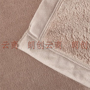 大朴（DAPU）毛毯 A类多功能便携云貂绒毯子 加厚法兰绒毯 午睡盖毯 毛巾被 奶茶 150*200cm