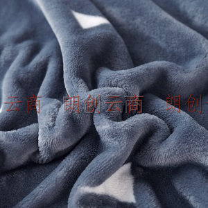 九洲鹿 毛毯 加厚法兰绒毯子 春秋午睡空调毯毛巾被盖毯  思绪  200*230cm