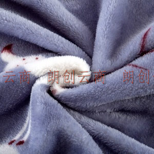 南极人 毛毯家纺 法兰绒毯子 空调毯 毛巾被 办公室午睡四季盖毯 晚安 100*140cm