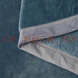 大朴（DAPU）毛毯 A类多功能便携云貂绒毯子 加厚法兰绒毯 午睡盖毯 毛巾被 翡绿 150*200cm