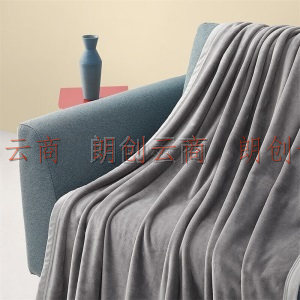 大朴（DAPU）毛毯 A类多功能便携云貂绒毯子 加厚法兰绒毯 午睡盖毯 毛巾被 月灰 200*230cm