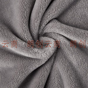 大朴（DAPU）毛毯 A类多功能便携云貂绒毯子 加厚法兰绒毯 午睡盖毯 毛巾被 月灰 200*230cm