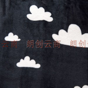 九洲鹿 毛毯加厚法兰绒毯子 春秋午睡空调毛巾被盖毯 云朵 200*230cm