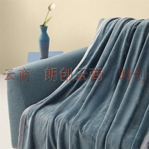 大朴（DAPU）毛毯 A类多功能便携云貂绒毯子 加厚法兰绒毯 午睡盖毯 毛巾被 翡绿 150*200cm