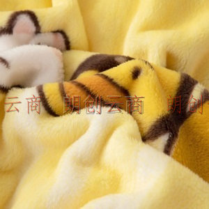 水星家纺 法兰绒毯毛毯 毛巾被四季空调毯盖毯办公室午睡毯子 表情BF法兰绒毯 100×140cm
