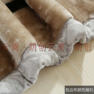 南极人NanJiren 毛毯 双层加厚6.6斤拉舍尔毛毯 双人秋冬厚被子盖毯盖被毯子 200*230cm