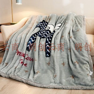 南极人NanJiren 毯子床品 拉舍尔毛毯 加厚双人秋冬厚毯子被子盖毯 3.6斤 150*200cm