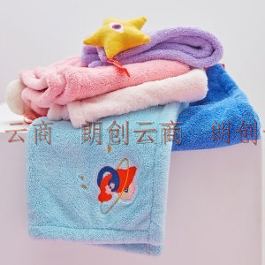 三利擦手毛巾3条装 可爱柔软吸水厨房卫生间居家挂式儿童擦手小毛巾 35*35cm