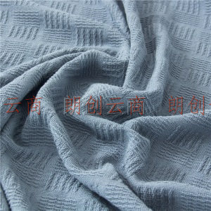 洁丽雅家纺 A类毛巾被100%纯棉夏季薄款空调盖毯单人针织夏凉被子午睡毯子 深蓝 150*200