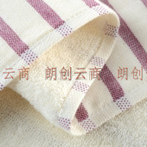亚光 毛巾 纯棉色织纱布枕巾2条装 透气舒适色织良品  浅紫色 50*80cm/150克/*2条
