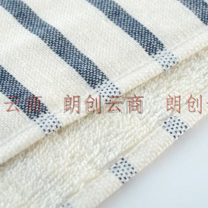 亚光 纯棉毛巾色织纱布枕巾2条装 透气舒适色织良品 蓝色 50*80cm/150克/*2条