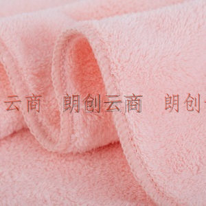 三利速干大浴巾 A类柔软吸水裹身巾带挂绳洗澡巾 70*140cm 粉色