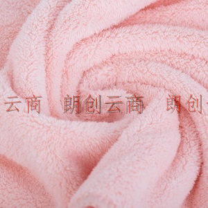 三利速干大浴巾 A类柔软吸水裹身巾带挂绳洗澡巾 70*140cm 粉色