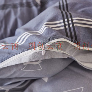 恒源祥 纯棉三件套全棉学生宿舍被套床单被罩 比伦风情（0.9米床）150*200cm