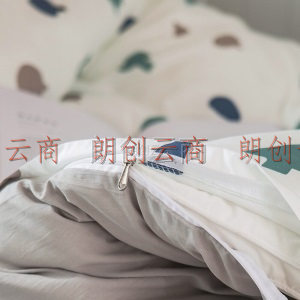南极人 套件家纺 水洗棉学生三件套 床单被罩 单人宿舍床上用品 小森林 适用1.2米床
