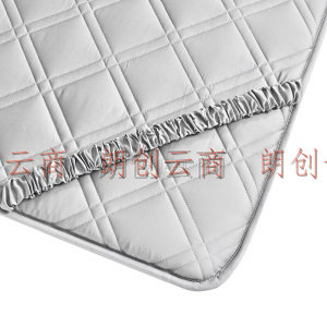 南方寝饰全棉床垫1.8m加厚防滑单双人榻榻米垫被卡拉灰色-180*200CM