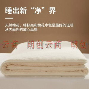 艾维（I-WILL） 新疆棉花褥子垫被0.9米双人家用纯棉床垫软垫四季加厚纯棉絮床垫(重量约4斤)