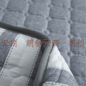 意尔嫚 床垫床褥子 四季双人学生寝室宿舍家用榻榻米可折叠垫被1.8米床 180*200cm 蓝诺