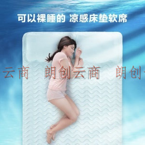 罗莱家纺 LUOLAI 夏季空调简约床垫 床护垫 床褥 Cool凉感床垫·蓝 180*200cm