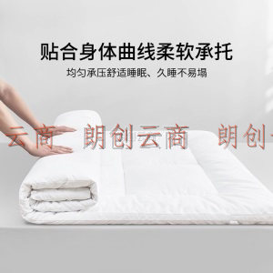 有窝 学生床垫 单人宿舍抑菌床褥子寝室垫背 上下铺软垫 白色 90*200cm