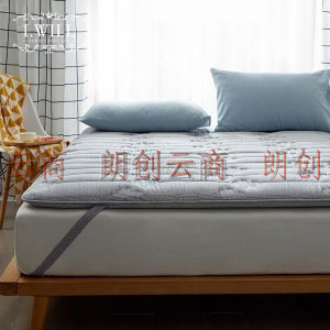 艾维（I-WILL） 全棉床垫软垫双人加厚床褥大豆纤维席梦思保护垫子家用垫被 180*200cm