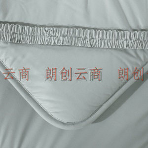 水星家纺 澳洲抗菌羊毛软床垫床褥子垫被可折叠加厚 素灰色 加大双人1.8床 180*200cm