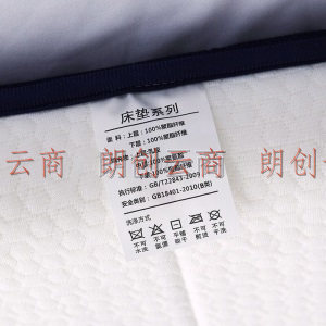 素时代 学生单人乳胶床垫宿舍款 0.9米记忆棉床褥子寝室垫背1.2米上下铺软垫 白色 120*200cm