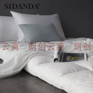 SIDANDA床垫 鹅毛羽绒床垫 保暖加厚五星级酒店单人双人床褥子垫 学生软垫 纤羽床垫 1.8米床（180*200cm）
