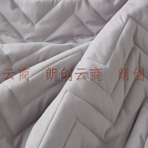 博洋家纺大豆床垫保护罩软垫秋冬季垫褥床褥子床单可水洗垫被 床褥—小波浪（灰） 120*200cm