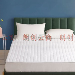 博洋家纺大豆床垫保护罩软垫秋冬季垫褥床褥子床单可水洗垫被 床褥—小方块（白） 120*200cm