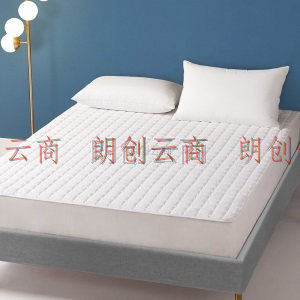 博洋家纺大豆床垫保护罩软垫秋冬季垫褥床褥子床单可水洗垫被 床褥—小方块（白） 120*200cm