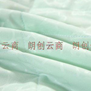 富安娜出品圣之花 床垫保护垫床褥子 四季用软垫可折叠可水洗床单 橡筋防滑款 1米8床 绿色