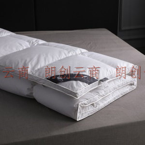 皮尔卡丹 白鹅毛床垫床褥1.5米 全棉床垫子双人加厚榻榻米可折叠羽绒毛透气酒店垫被 150*200cm