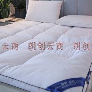 艾薇 加厚立体床垫羽丝绒双人1.8米床家用多功能可折叠垫子褥子 本白色 180*200cm