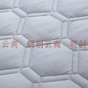 恒源祥 全棉抗菌床护垫席梦思床垫保护垫防尘床罩床套床上用品 灰色180*200cm