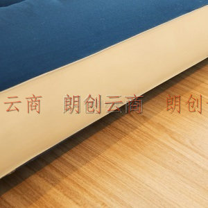 南极人 床垫家纺 加厚拼色立体羽丝绒床垫子 双人榻榻米褥子学生宿舍垫被可折叠垫子 宾利蓝 1.5米床