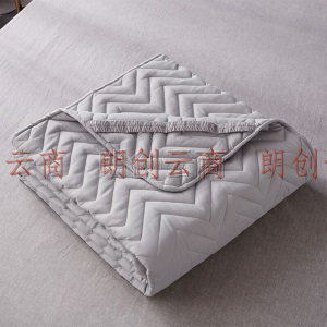 博洋家纺大豆床垫保护罩软垫秋冬季垫褥床褥子床单可水洗垫被 床褥—小波浪（灰） 120*200cm