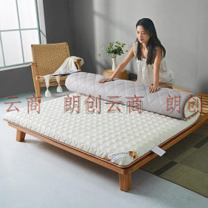 梦特娇（MONTAGUT）全棉大豆纤维加厚床垫可折叠垫子席梦思床垫单人双人床 150*200*6cm