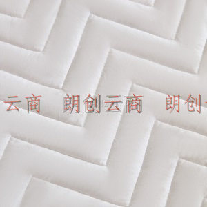 罗莱家纺 床垫床褥子软双人垫子可折叠可机洗 亲柔大豆防螨抗菌纤维床护垫 白色 1.5米床