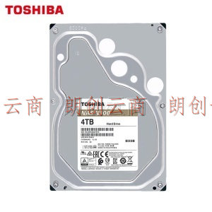 东芝(TOSHIBA)4TB 256MB 7200RPM NAS网络存储机械硬盘 SATA接口 N300系列(HDWG440)