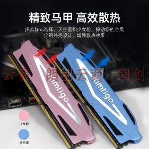 金泰克（Kimtigo） DDR4 3200 台式机电竞游戏内存条8g  蓝色 X4系列