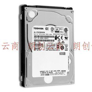 东芝(TOSHIBA) 600GB 128MB 10500RPM 企业级硬盘 SAS接口 企业级能效型系列 (AL15SEB060N) 高效能储存