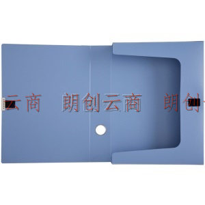 【单个装】齐心(Comix) EA1219 A4 55mm粘扣档案盒/文件盒/资料盒 蓝色 办公文具