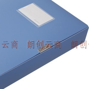 齐心(Comix) 6个装 55mm加厚档案盒/A4文件盒/牢固耐用粘扣资料盒 收纳盒 A8055-6 蓝色 办公用品