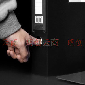 广博(GuangBo)10只装55mm粘扣A4文件盒/档案盒/资料盒 黑色A8030