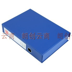 齐心(Comix) 55mm耐用磁扣式档案盒/文件盒/A4资料盒 A1297 蓝色 办公文具