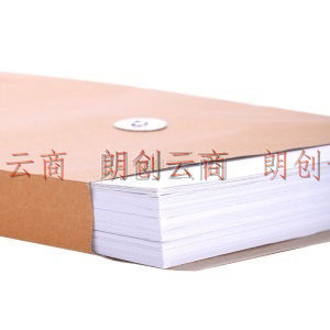 三木(SUNWOOD) 50只装A4牛皮纸档案袋150g侧宽2.7cm标书合同文件袋 6042